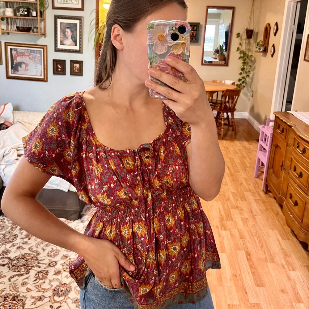 Bohemian Floral Blouse - By sustainable brand guru